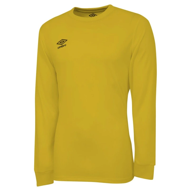 Image of Umbro Umbro Men Club Long-Sleeved Jersey in Yellow Size: Medium Yellow M Male 5063107688408