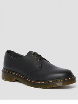 Image of Dr Martens Vegan 1461 3 Eye Flat Shoe - Black