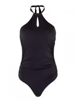 Image of Freya Remix high neck cutout swimsuit Black
