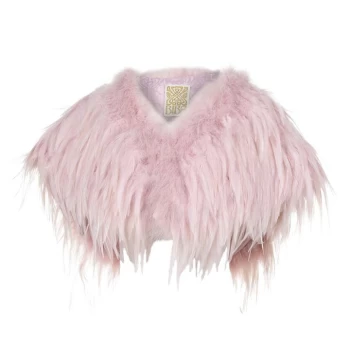 Image of Biba Feather Bolero - Blush