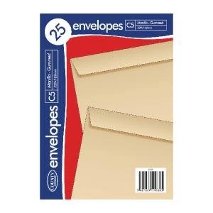 Image of County Stationery C5 Manilla Gummed Envelopes Pack of 500 C510