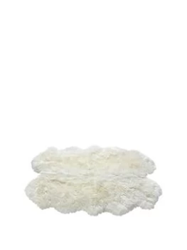 Image of Luxe Collection Genuine Sheepskin Wool Rug - Quad