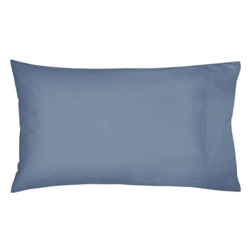 Image of Bedeck of Belfast Fine Linens 300TC Plain Dye Standard Pillowcase - DENIM
