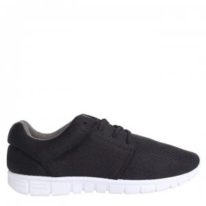 Image of Fabric Mercy Run Trainers - Black/White