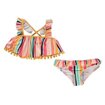 Image of SoulCal Swimsuit Junior Girls - Ochre Striped