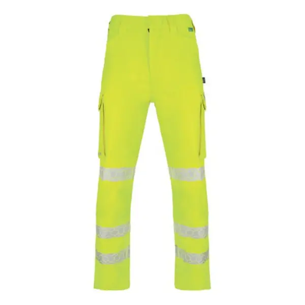 Image of Beeswift Envirowear Beeswift Envirowear High Visibility Trousers Saturn Yellow 28S EWCTRSY28S