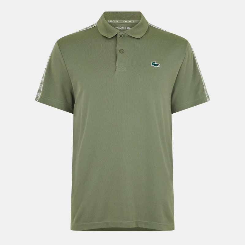Image of Lacoste Mens Logo Short Sleeve Polo Shirt Khaki male XS
