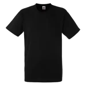 Image of Fruit Of The Loom Mens Heavy Weight BelcoroA Cotton Short Sleeve T-Shirt (S) (Black)