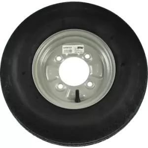 Image of Maypole PCD Wheel & Tyre 8" 4.80/4.00-8 115mm in Black Rubber