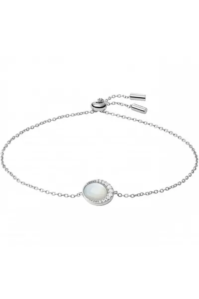 Image of Fossil Jewellery Stainless Steel Bracelet - Jfs00578040 Silver