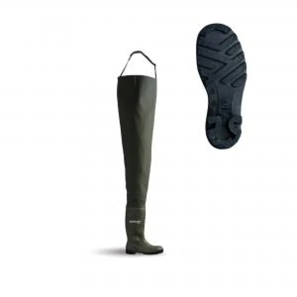 Image of Dunlop Full Safety Chest Wader Green 09 PCWFS09
