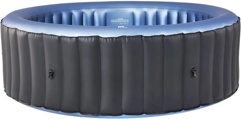 Image of Shatchi Mspa Bergen Inflatable Hot Tub Round 6 Person Spa Blue