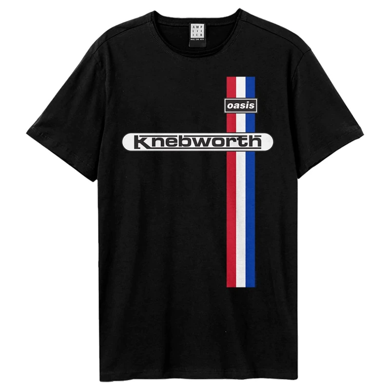Image of Amplified Amplified Men Knebworth Oasis T-Shirt in Black Size: X-Small Black XS Male 5063652563717
