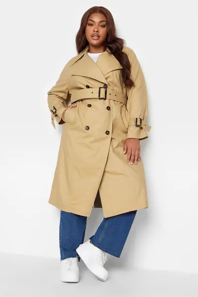 Image of Yours Trench Coat Camel