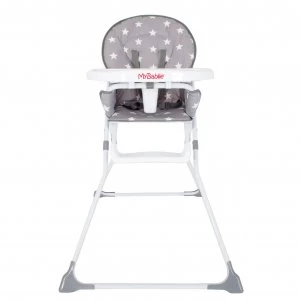 Image of My Babiie Grey Star Compact Highchair