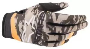 Image of Alpinestars Radar Gloves Military Sand Camo Tangerine M