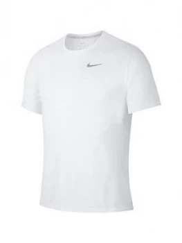 Image of Nike Running Breathe T-Shirt - White