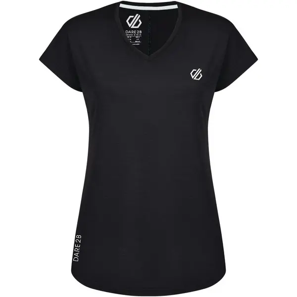 Image of Dare 2B Womens Vigilant Lightweight Wicking Active T Shirt 16 - Bust 40' (102cm) Black DWT455-800-16