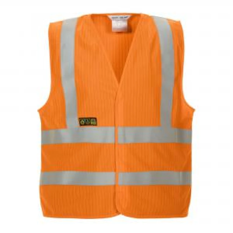 Image of Hydrowear Mably High Visibility Flame Retardant Anti - Static Waistcoat Orange Sm