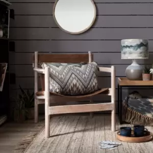 Image of Odisha Leather Armchair Brown