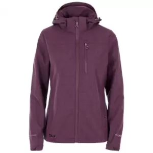 Image of Trespass Womens/Ladies Claren II Waterproof Softshell Jacket (XXS) (Fig Marl)