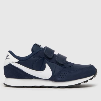 Image of Nike Navy & White Md Valiant Boys Junior Trainers