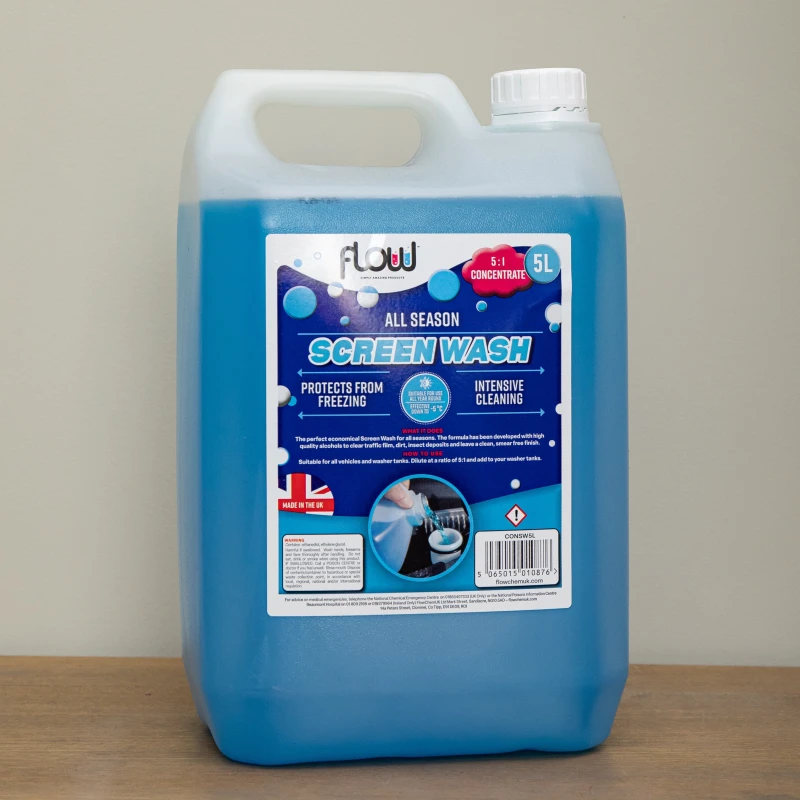 Image of 5 Litre All Season Streak Free Screen Wash Concentrate for All Vehicles