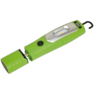 Image of Sealey Rechargeable 360° Inspection Lamp 7 Smd + 3W LED Li-ion Green
