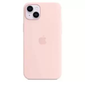 Image of Apple iPhone 14 Plus Silicone Case with MagSafe - Chalk Pink