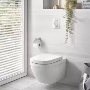 Image of Wall Hung Rimless Short Projection Toilet with Soft Close Seat - Grohe Euro