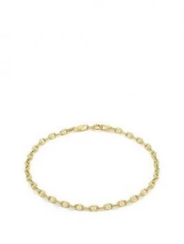 Image of Love GOLD 9ct Gold Fancy Chain Link Bracelet, One Colour, Women