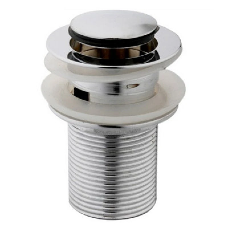 Image of Nes Home Pop Up Basin Sink Waste Click Clack Plug Push Button Chrome Slotted