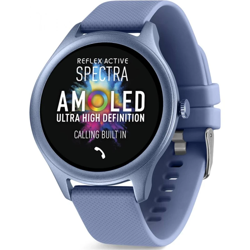 Image of Reflex Active RA-SP-300R-SL-03 Spectre 45mm Watch in Blue Blue Unisex One Size