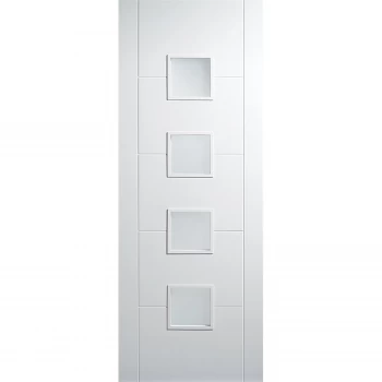 Image of Vancouver - Frosted Glazed White Primed Internal Door - 1981 x 762 x 35mm