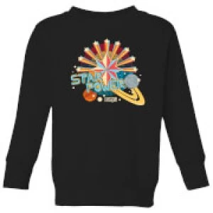 Image of Captain Marvel Star Power Kids Sweatshirt - Black - 5-6 Years