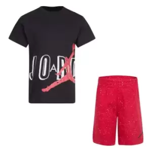 Image of Air Jordan 2 Piece Short Set Infants - Red