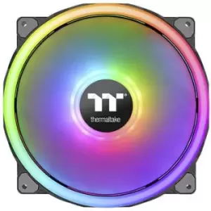 Image of Thermaltake Riing Trio 20 RGB PC fan Black, Transparent, RGB (W x H x D) 200 x 200 x 30 mm incl. LED lighting