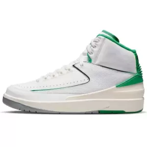 Image of jordan AIR JORDAN 2 RETRO LUCKY GREEN, WHITE/LUCKY GREEN-SAIL-LT STEEL GREY