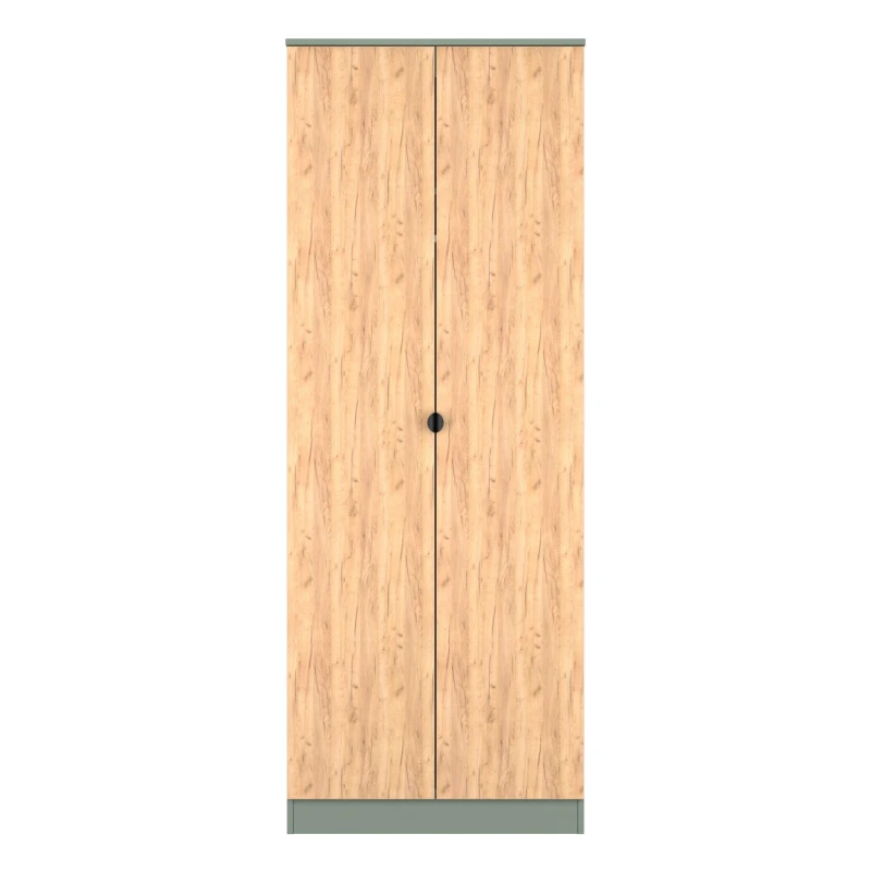 Image of Welcome Furniture Ready Assembled Bora Double Wardrobe, Green BOP080GCRG