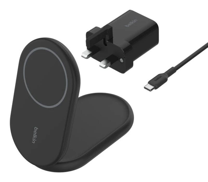 Image of Belkin WIB007MYBK mobile device charger Headphones, Smartphone Black USB Wireless charging Fast charging Indoor WIB007MYBK