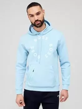 Image of BOSS Soody 2 Overhead Hoodie, Light Blue Size M Men