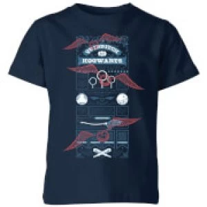 Image of Harry Potter Quidditch At Hogwarts Kids T-Shirt - Navy - 3-4 Years - Navy