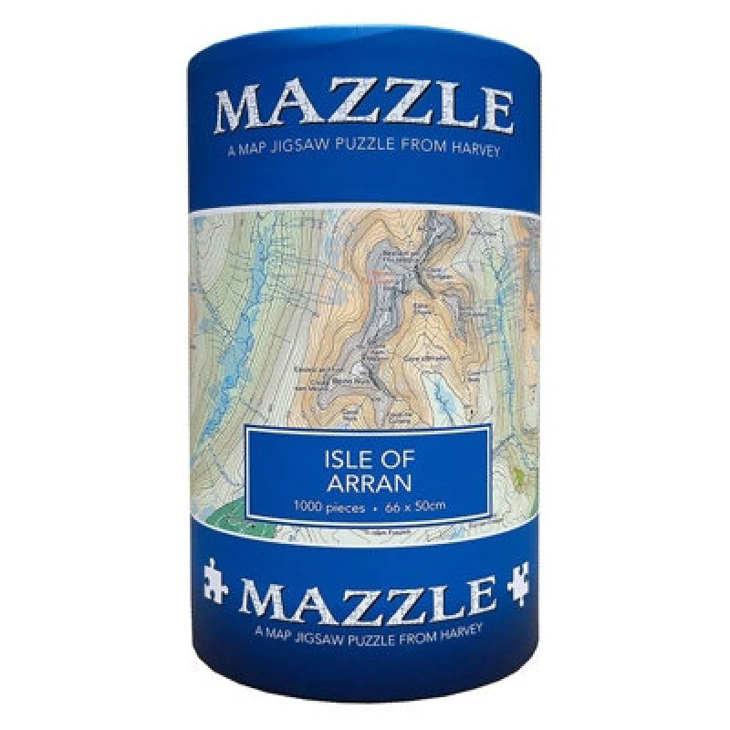Image of Harvey Maps Harvey Isle Of Arran Mazzle Map Jigsaw Puzzle 1000Pcs
