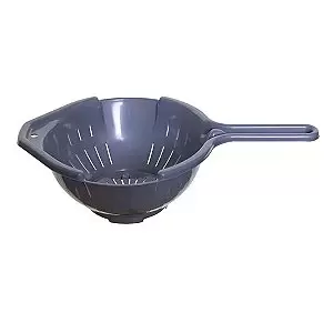 Image of Whitefurze Plastic Colander with Handle, Silver