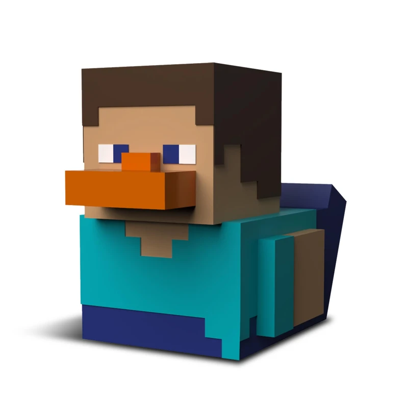 Image of TUBBZ Boxed Edition: Minecraft - Steve Cosplaying Rubber Duck Vinyl Figure