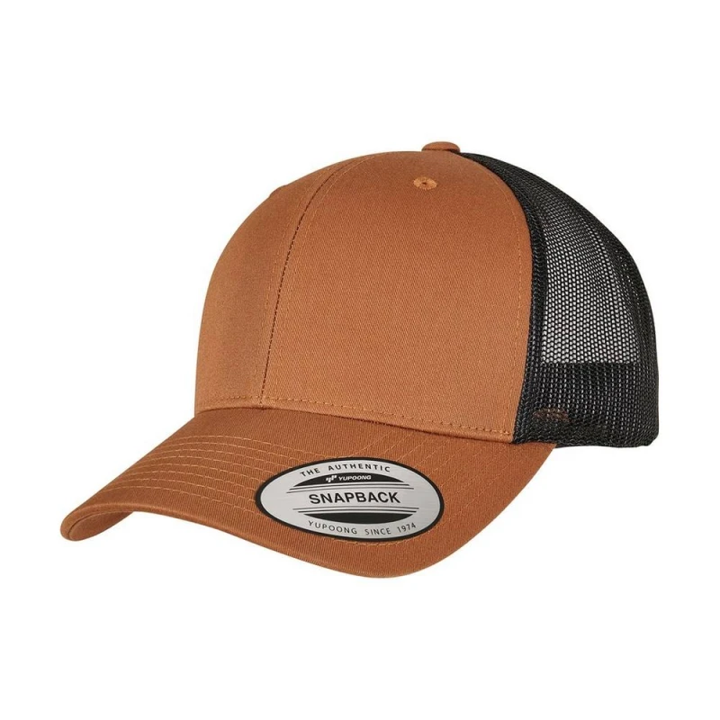 Image of Flexfit Mens Retro Two Tone Trucker Cap in Fawn Fawn Male One Size