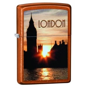 Image of Zippo London Sunset Toffee Finish Windproof Lighter