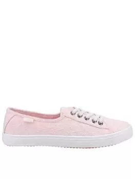 Image of Rocket Dog Rocket Dog Chow Chow Elsie Eyelet Plimsolls, Pink, Size 6, Women