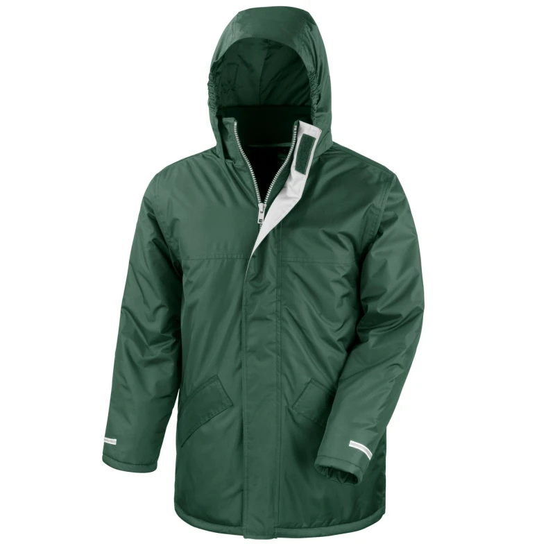 Image of Result Core Mens Winter Parka in Bottle Green Size: Small Bottle Green Male S