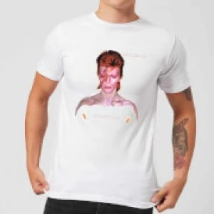 Image of David Bowie Aladdin Sane Cover Mens T-Shirt - White
